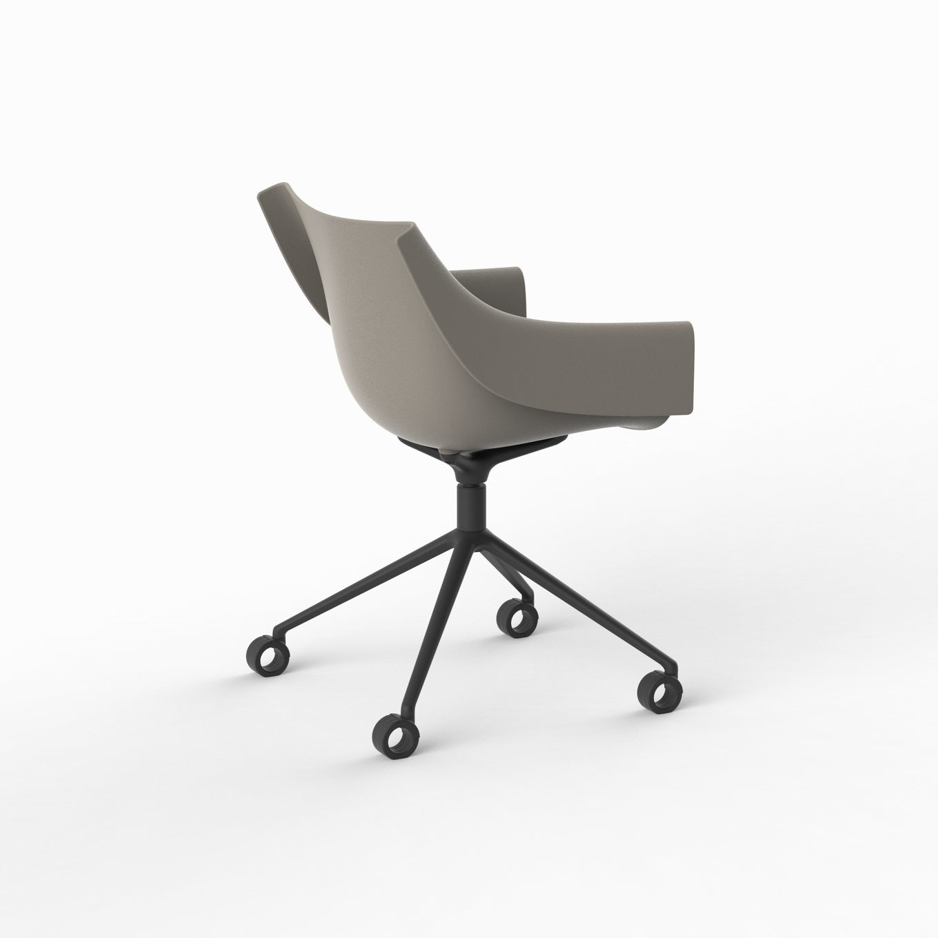 Manta swivel caster armchair - set of 2