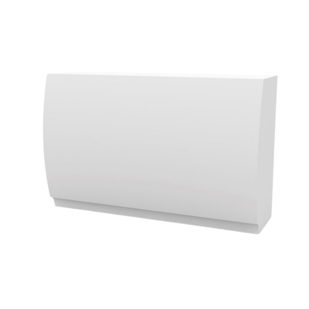 Vondom Fiesta outdoor bar counter – straight 180 cm section in white, front view