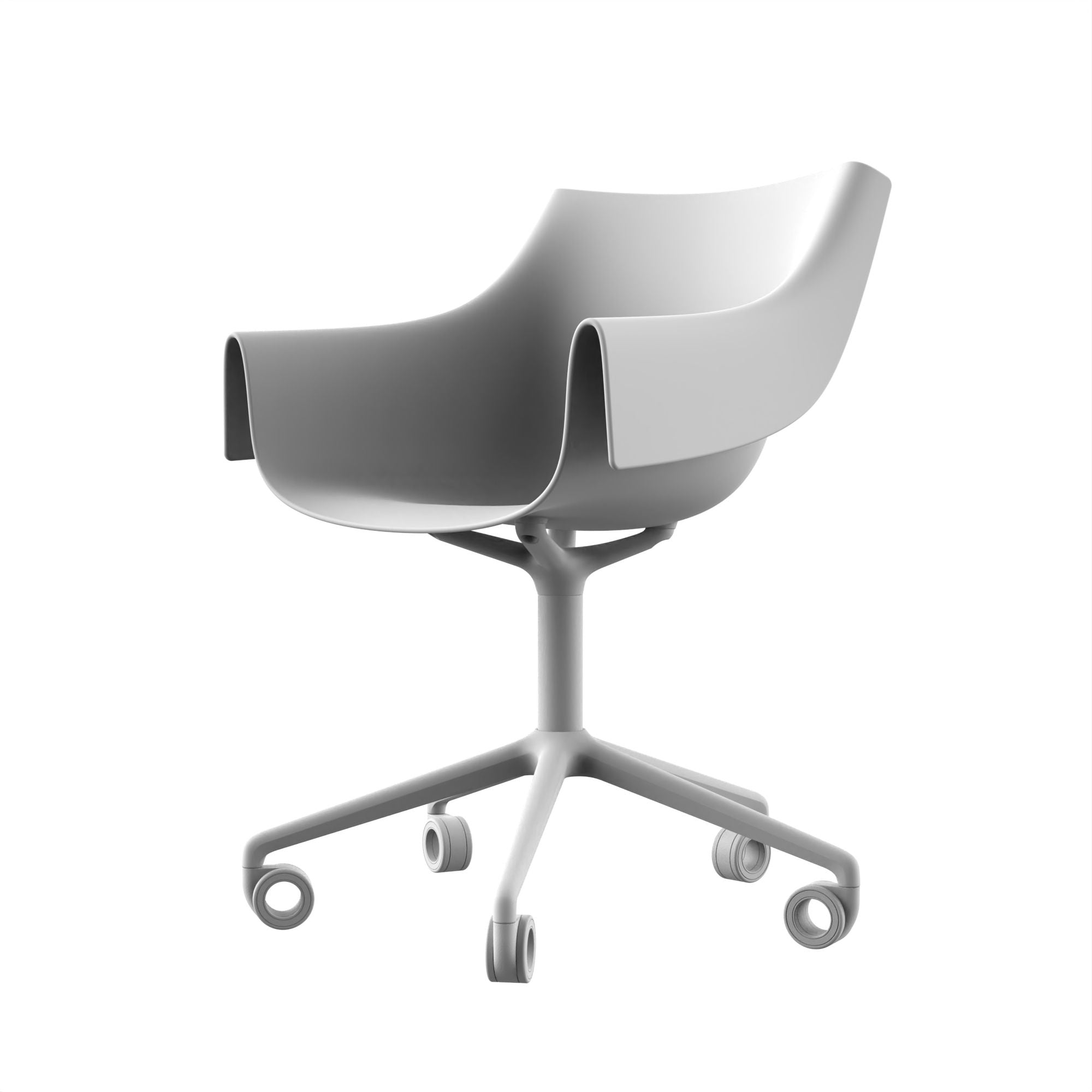 Manta swivel caster armchair - set of 2