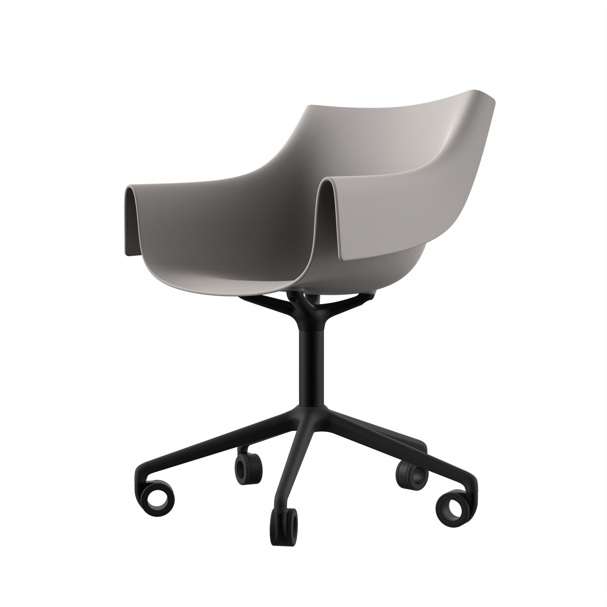 Manta swivel caster armchair - set of 2