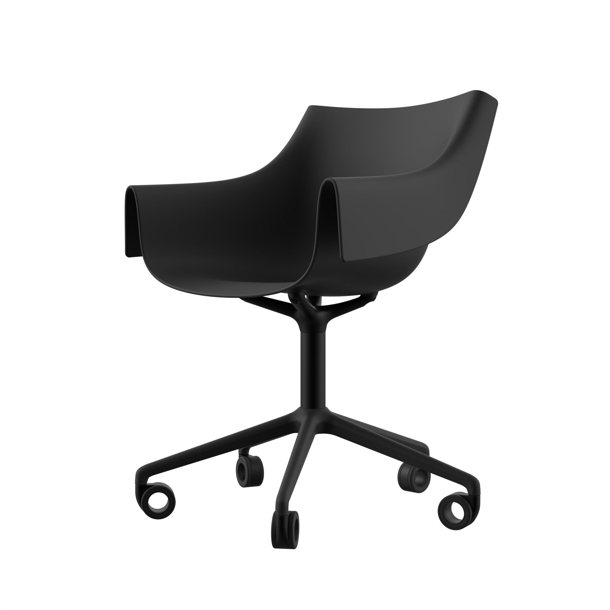 Manta swivel caster armchair - set of 2