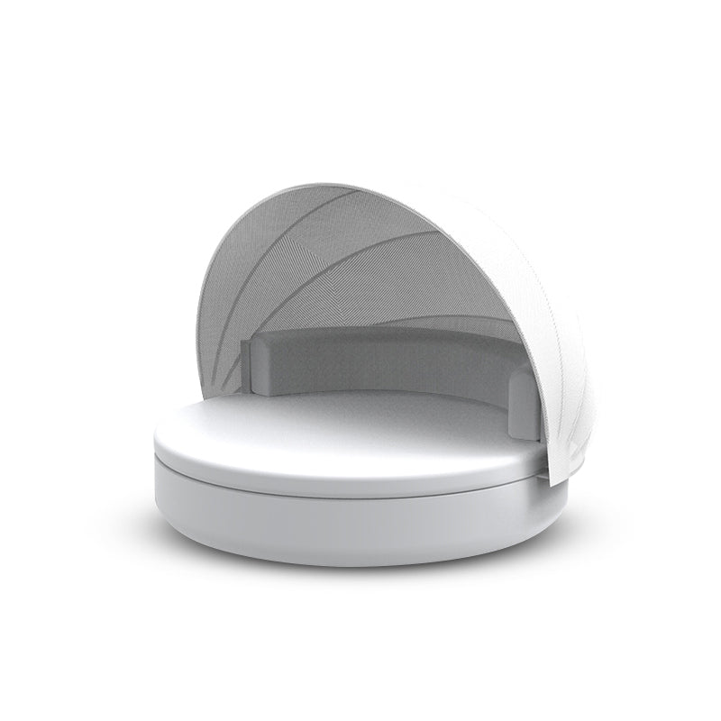 Ulm daybed fixed backrest with folding canopy and fixed backrest