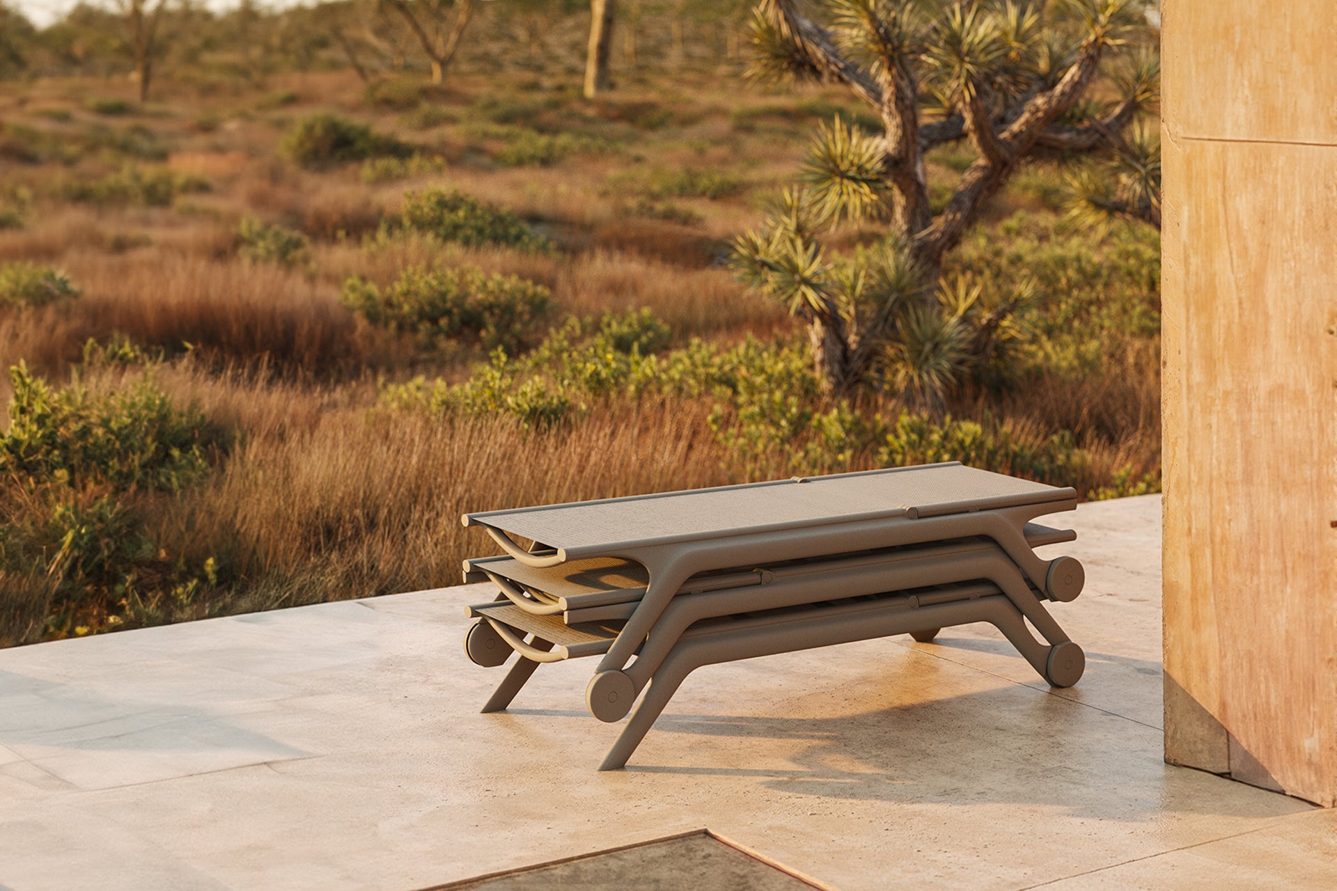Africa sun lounger - set of 4